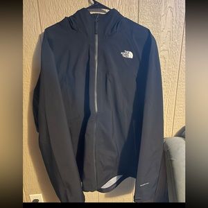 brand new futurelight men’s north face rain jacket xl black with white lettering